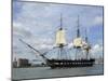 USS Constitution in the Boston Harbor-null-Mounted Photographic Print