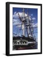 USS Constitution "Old Ironsides" Docked in Boston-null-Framed Photographic Print
