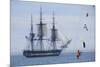 USS Constitution "Old Ironsides" Under Sail, Massachusetts Bay, Celebrating Its Bicentennial, 1997-null-Mounted Premium Photographic Print