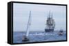 USS Constitution "Old Ironsides" Under Sail, Massachusetts Bay, Celebrating Its Bicentennial, 1997-null-Framed Stretched Canvas