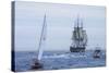 USS Constitution "Old Ironsides" Under Sail, Massachusetts Bay, Celebrating Its Bicentennial, 1997-null-Stretched Canvas