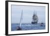 USS Constitution "Old Ironsides" Under Sail, Massachusetts Bay, Celebrating Its Bicentennial, 1997-null-Framed Photographic Print