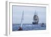 USS Constitution "Old Ironsides" Under Sail, Massachusetts Bay, Celebrating Its Bicentennial, 1997-null-Framed Photographic Print