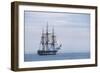 USS Constitution "Old Ironsides" Under Sail, Massachusetts Bay, Celebrating Its Bicentennial, 1997-null-Framed Photographic Print