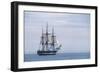 USS Constitution "Old Ironsides" Under Sail, Massachusetts Bay, Celebrating Its Bicentennial, 1997-null-Framed Photographic Print