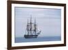 USS Constitution "Old Ironsides" Under Sail, Massachusetts Bay, Celebrating Its Bicentennial, 1997-null-Framed Photographic Print