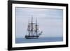 USS Constitution "Old Ironsides" Under Sail, Massachusetts Bay, Celebrating Its Bicentennial, 1997-null-Framed Photographic Print