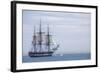 USS Constitution "Old Ironsides" Under Sail, Massachusetts Bay, Celebrating Its Bicentennial, 1997-null-Framed Photographic Print