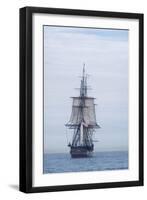 USS Constitution "Old Ironsides" Under Sail, Massachusetts Bay, Celebrating Its Bicentennial, 1997-null-Framed Photographic Print