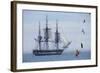 USS Constitution "Old Ironsides" Under Sail, Massachusetts Bay, Celebrating Its Bicentennial, 1997-null-Framed Photographic Print