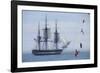 USS Constitution "Old Ironsides" Under Sail, Massachusetts Bay, Celebrating Its Bicentennial, 1997-null-Framed Photographic Print