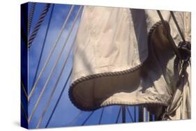 USS Constitution's Mainsail Detail, Boston-null-Stretched Canvas