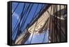 USS Constitution's Mainsail Detail, Boston-null-Framed Stretched Canvas