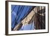 USS Constitution's Mainsail Detail, Boston-null-Framed Photographic Print