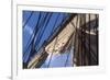 USS Constitution's Mainsail Detail, Boston-null-Framed Photographic Print