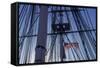 USS Constitution's Masts and Rigging, Boston-null-Framed Stretched Canvas