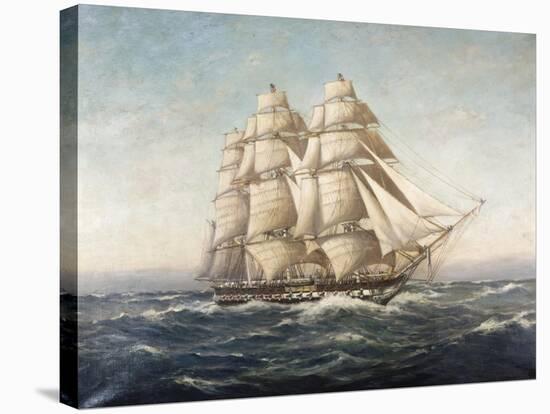 Uss Constitution-Myron Clark-Stretched Canvas