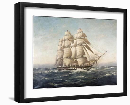 Uss Constitution-Myron Clark-Framed Giclee Print