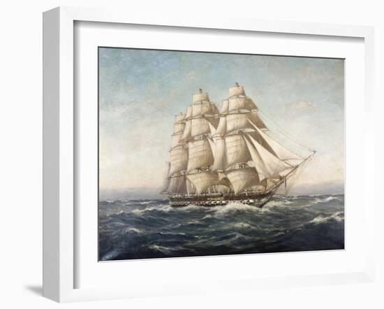 Uss Constitution-Myron Clark-Framed Giclee Print