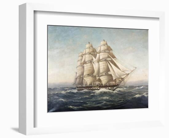 Uss Constitution-Myron Clark-Framed Premium Giclee Print