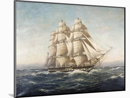 Uss Constitution-Myron Clark-Mounted Premium Giclee Print