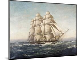 Uss Constitution-Myron Clark-Mounted Premium Giclee Print