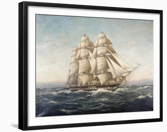 Uss Constitution-Myron Clark-Framed Giclee Print