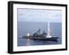 USS Cowpens Fires Standard Missiles 2 at An Airborne Drone-Stocktrek Images-Framed Photographic Print