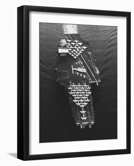 USS Enterprise in the Mediterranean Sea-null-Framed Photographic Print