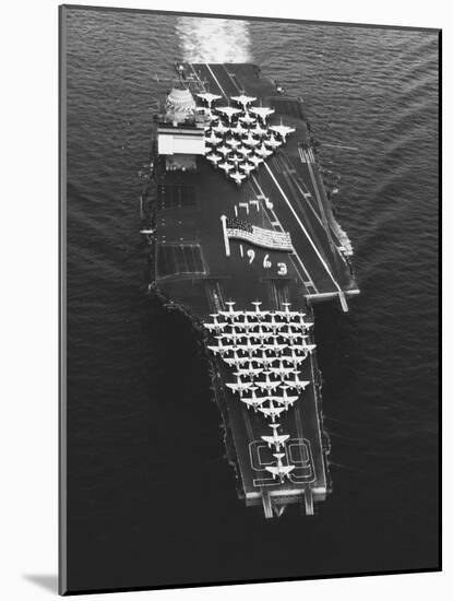 USS Enterprise in the Mediterranean Sea-null-Mounted Photographic Print
