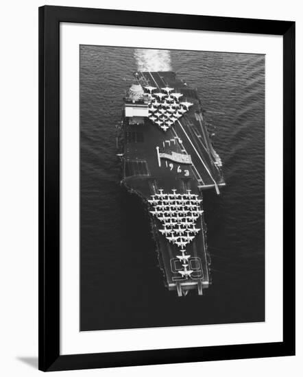 USS Enterprise in the Mediterranean Sea-null-Framed Photographic Print