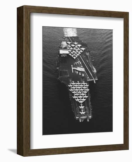 USS Enterprise in the Mediterranean Sea-null-Framed Photographic Print