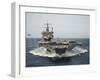 USS Enterprise Transits the Atlantic Ocean-Stocktrek Images-Framed Photographic Print