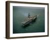 USS Forrestal after Mishandled Explosives Killed 134 Crewmen, August 1967-null-Framed Photo