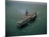 USS Forrestal after Mishandled Explosives Killed 134 Crewmen, August 1967-null-Mounted Photo