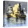 USS Frigate Chesapeake Engaging the British Ship Shannon, War of 1812-null-Stretched Canvas