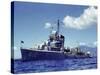 Uss Hamman During the Us Navy's Pacific Fleet Maneuvers Off of Hawaii-Carl Mydans-Stretched Canvas