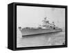 USS Indianapolis at Sea-null-Framed Stretched Canvas