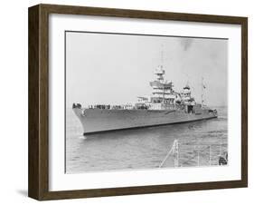 USS Indianapolis at Sea-null-Framed Photographic Print