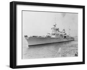 USS Indianapolis at Sea-null-Framed Photographic Print