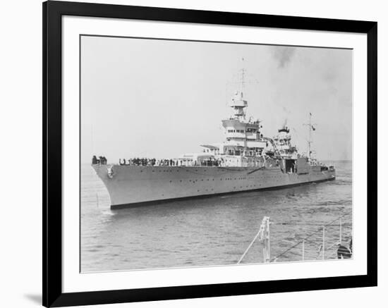 USS Indianapolis at Sea-null-Framed Photographic Print