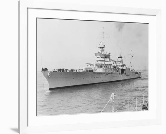 USS Indianapolis at Sea-null-Framed Photographic Print