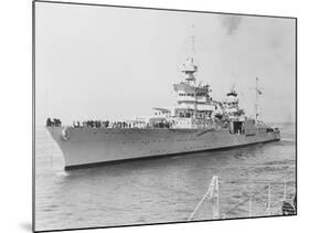 USS Indianapolis at Sea-null-Mounted Photographic Print