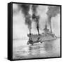 USS Indianapolis Beginning Trial Cruise-null-Framed Stretched Canvas