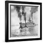 USS Indianapolis Beginning Trial Cruise-null-Framed Photographic Print