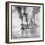 USS Indianapolis Beginning Trial Cruise-null-Framed Photographic Print