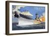 USS Iowa - the Gray Ghost-Lantern Press-Framed Art Print