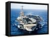 USS John C. Stennis Transits the Pacific Ocean-Stocktrek Images-Framed Stretched Canvas