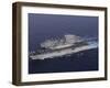 USS Kearsarge Pulls Alongside USNS Lewis and Clark for a Replenishment at Sea-Stocktrek Images-Framed Photographic Print