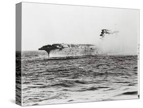 USS Lexington's Crew Diving into Sea-null-Stretched Canvas